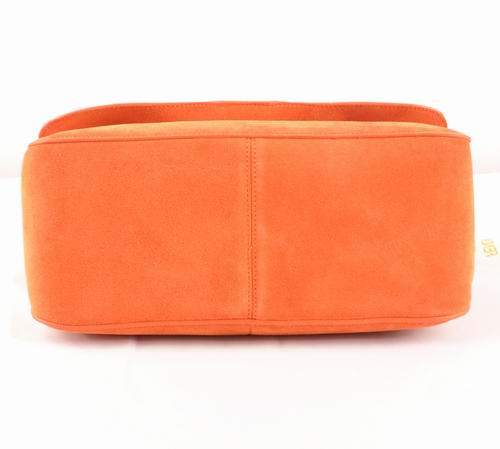 Celine Gourmette Small Bag in Suede Leather - 3078 Orange